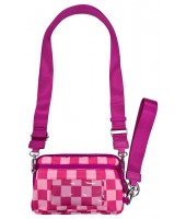 Crossbody-8036-7 CHECK NEON ROSE